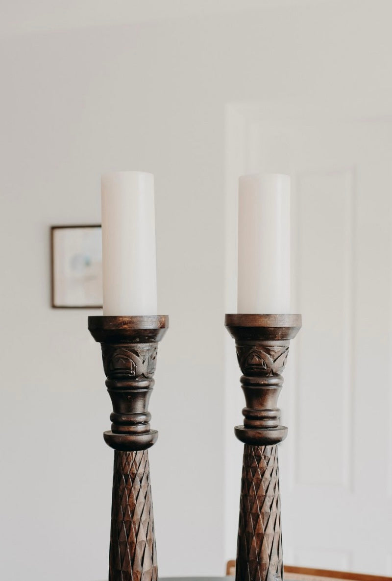 Handcrafted Candle Holders ~ Set of 2
