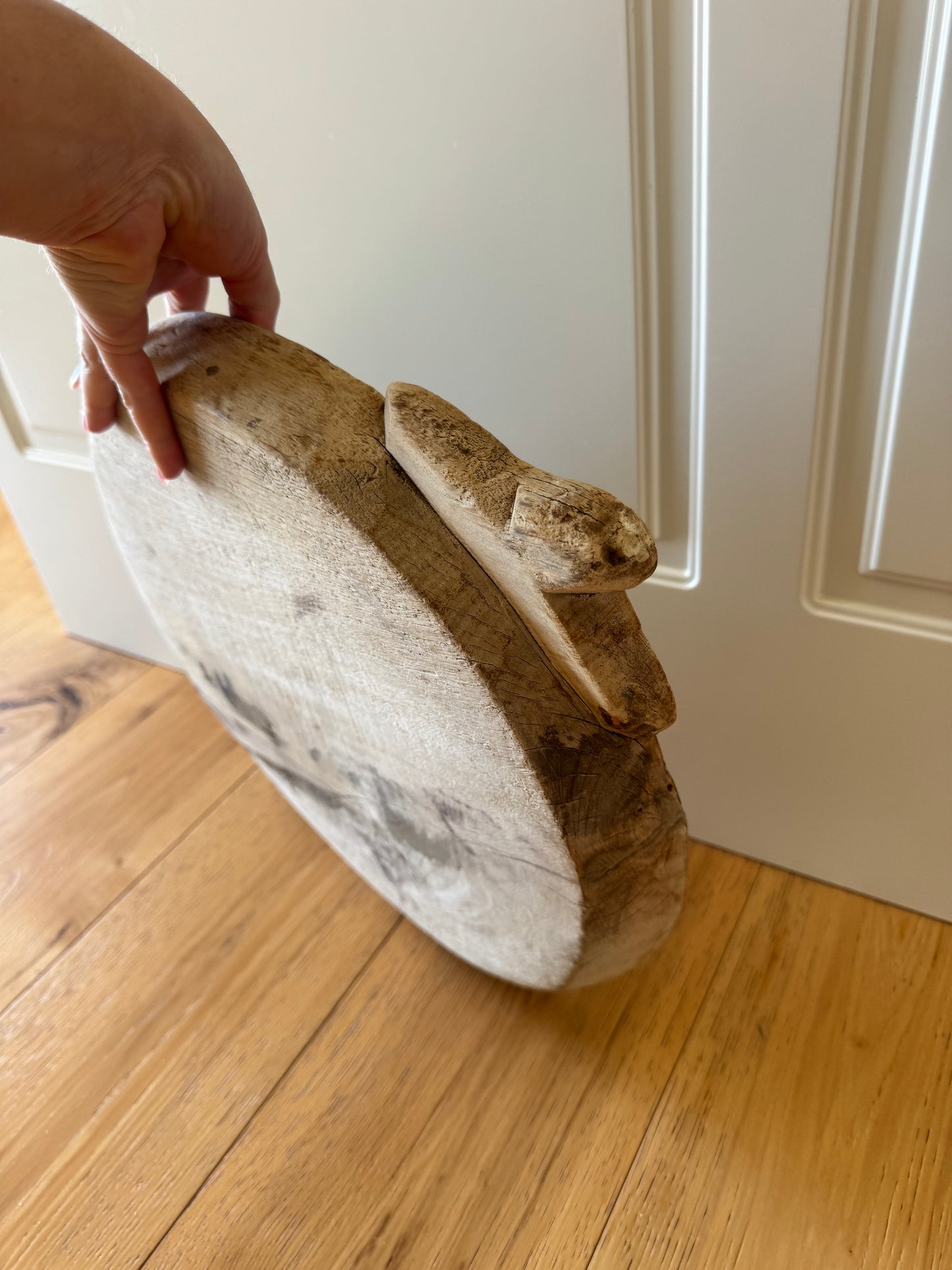 Vintage Indian Whitewashed Parat