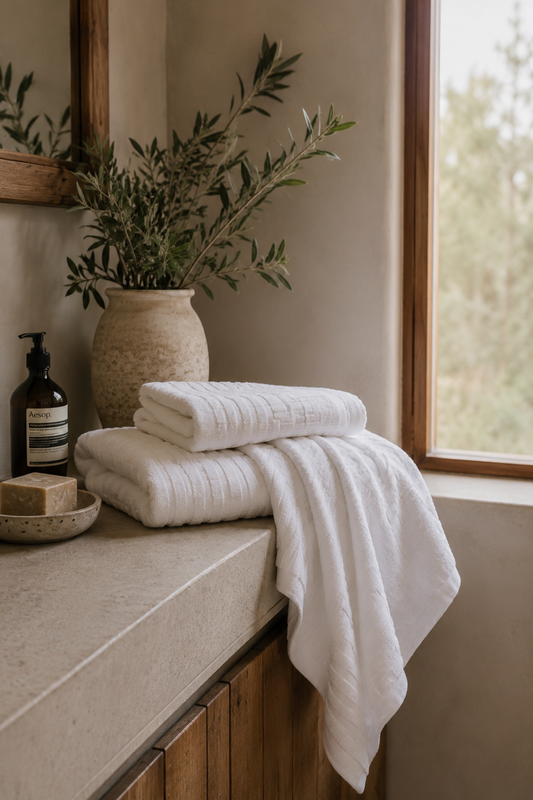 Architectural Towel | White