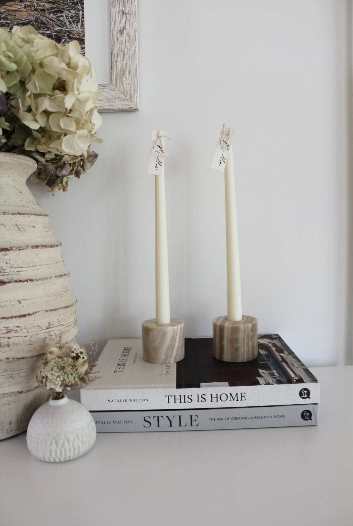 Onxy Marble Candlestand