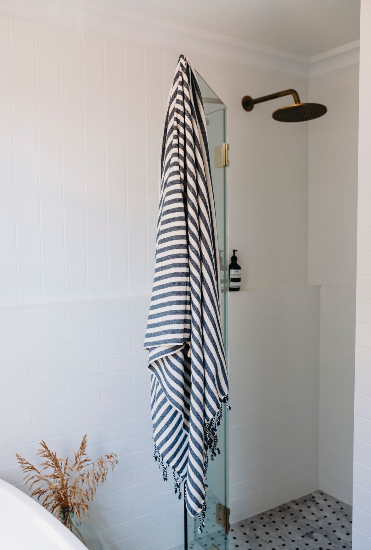 Navy | Hand Loomed Turkish Throw Towel