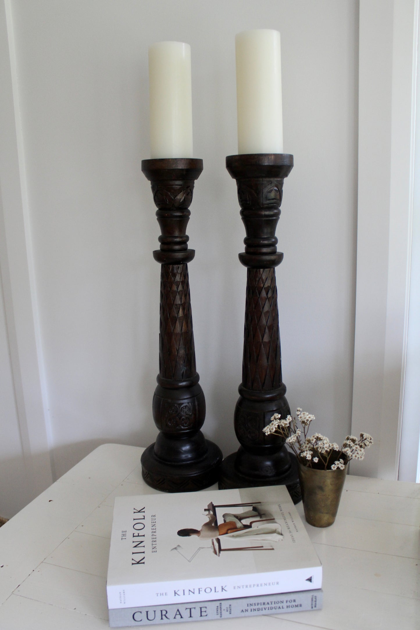 Handcrafted Candle Holders ~ Set of 2