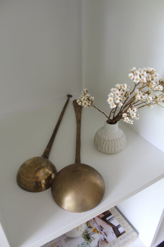 Indian Brass Frying Spoon