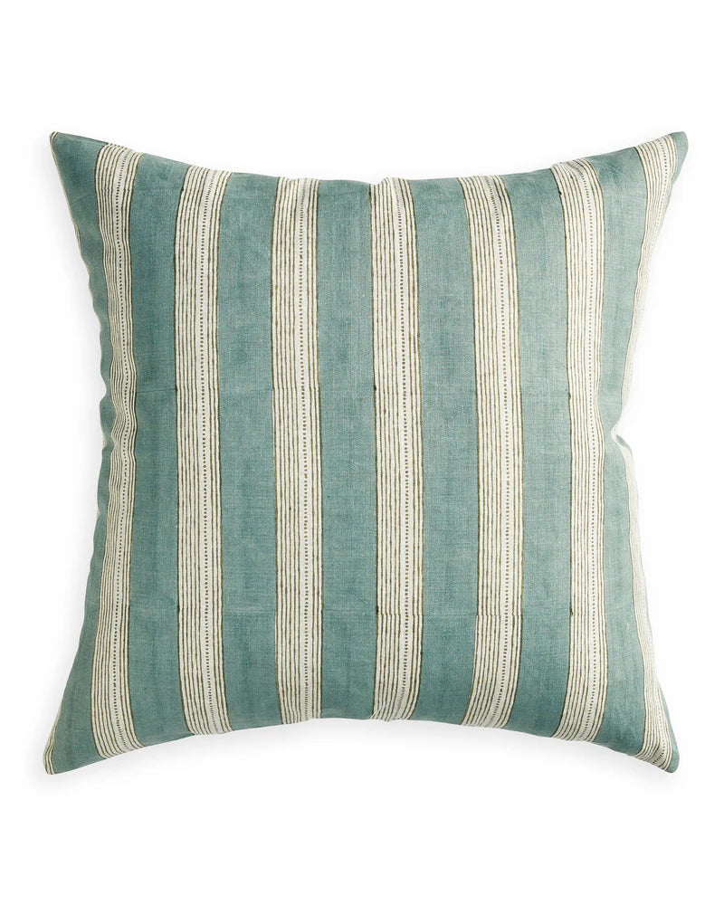 Berber Celadon Moss Linen Cushion
