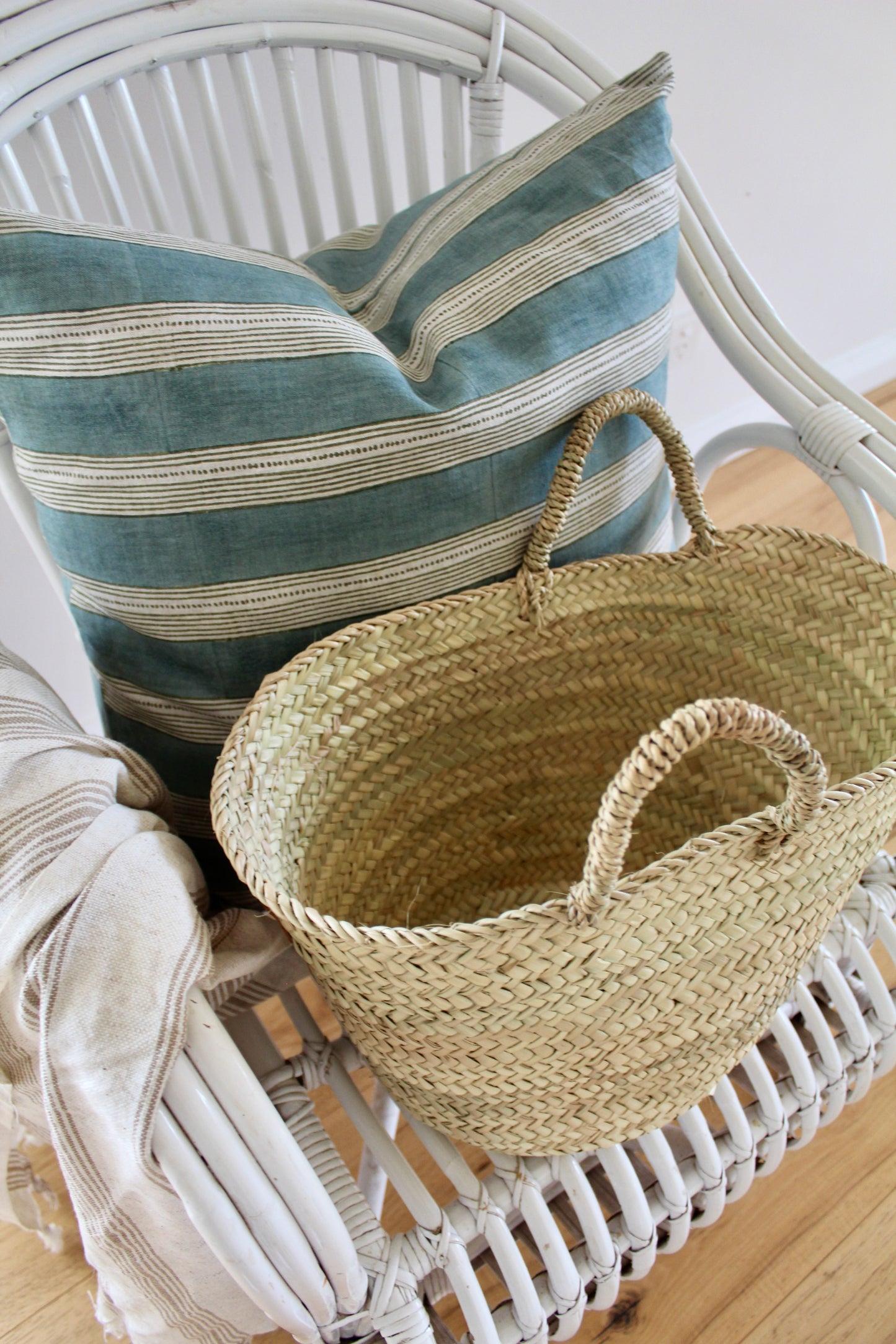French Market Basket ~ Small Sisal