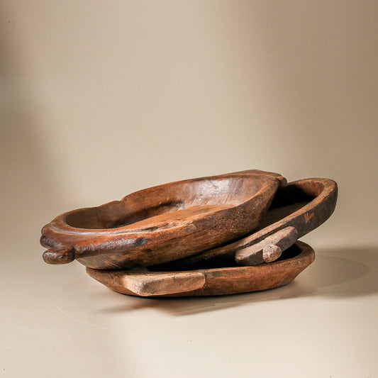 Vintage Indian Wooden Parat