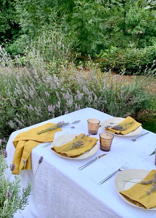 Linen Napkin (set of 4) in Ochre