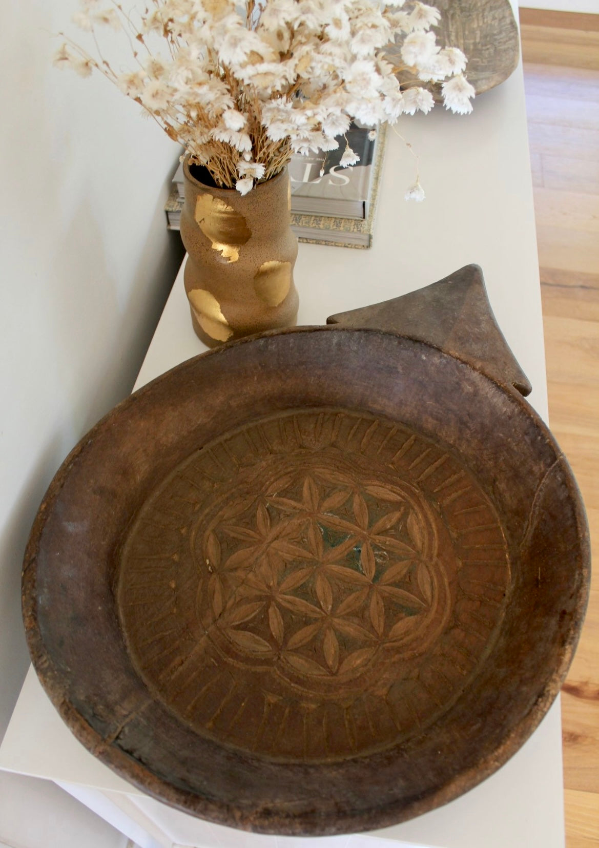 Vintage Indian Carved Parat