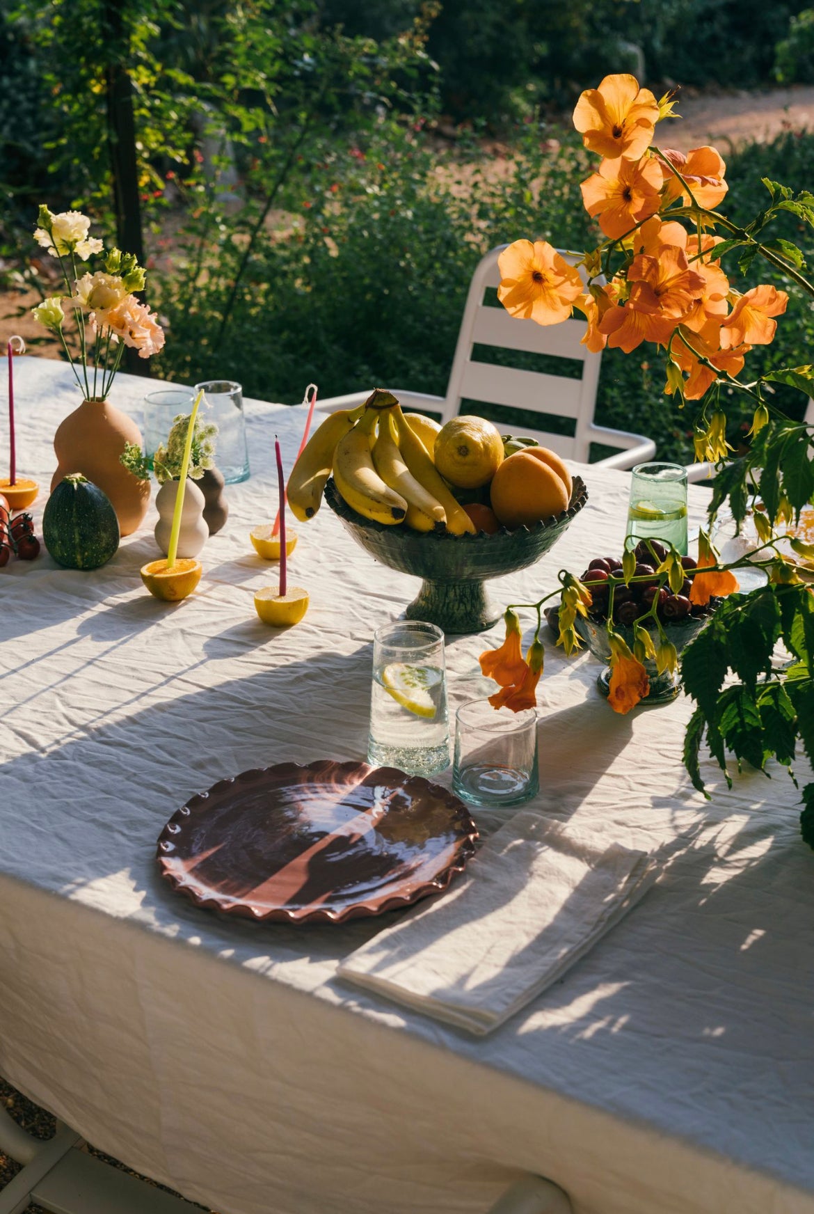 Linen Tablecloth in Rice