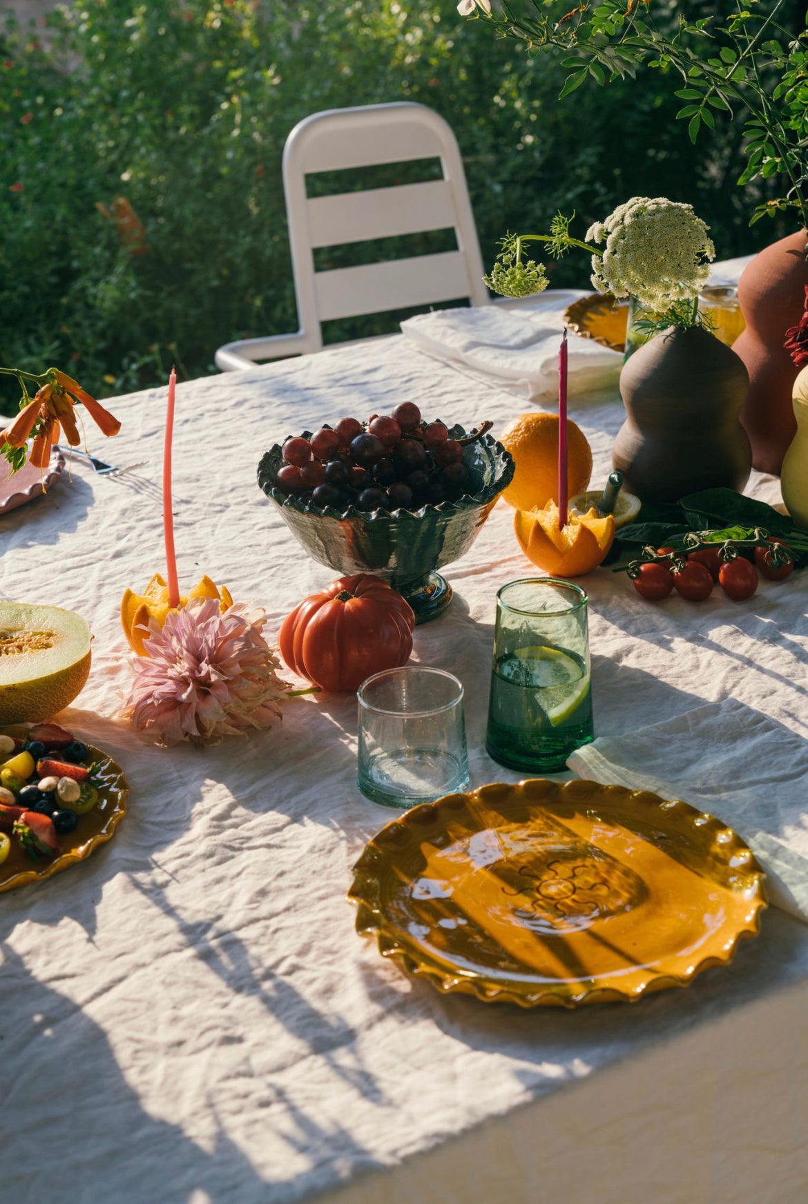 Linen Tablecloth in Rice