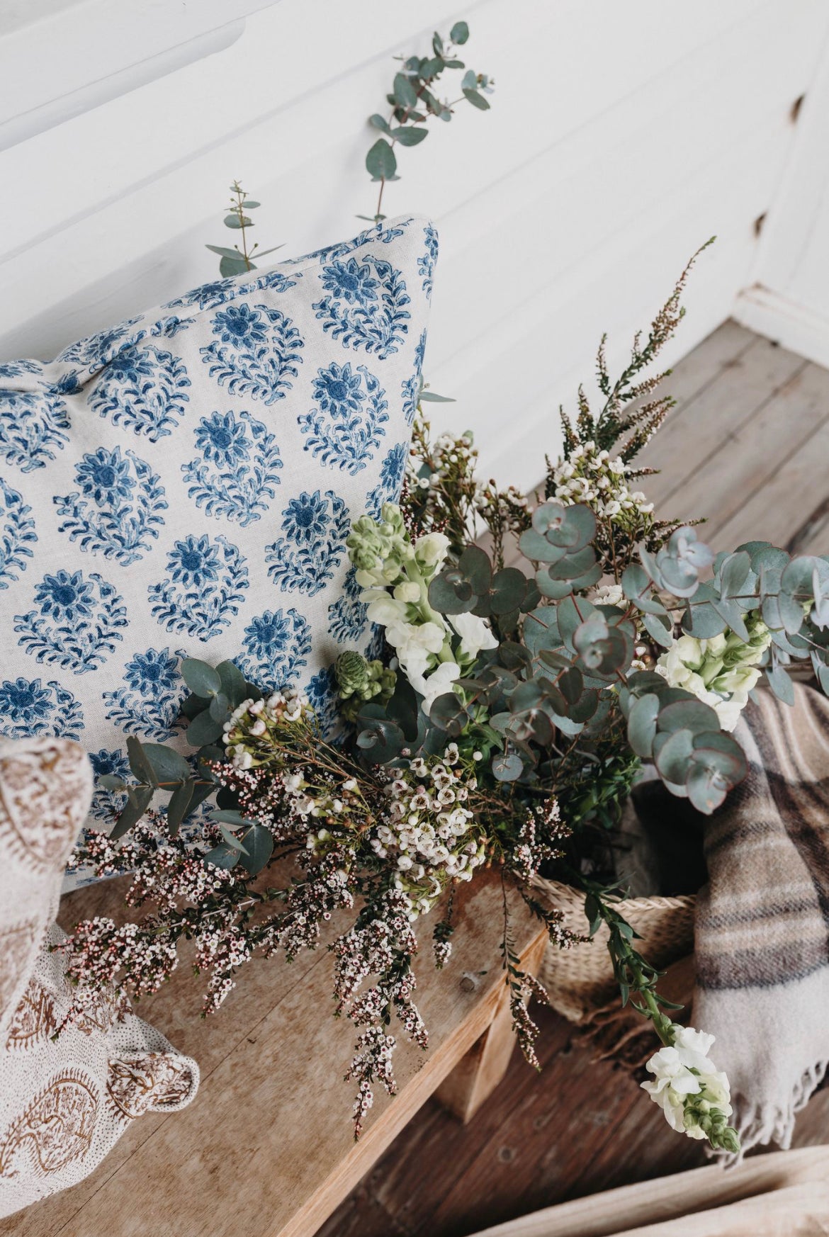 Pondicherry Riviera Linen Cushion
