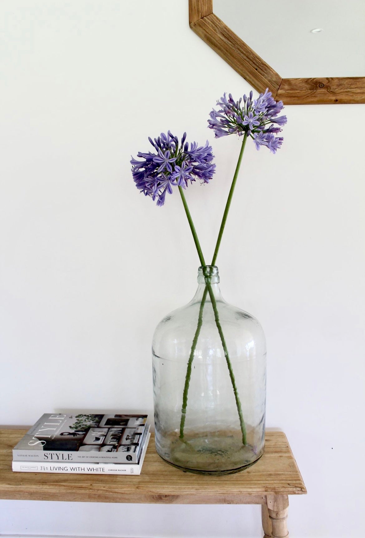 Vintage French Glass Demijohn