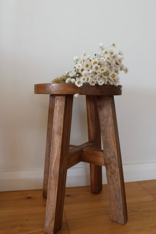 Round Wooden Stool
