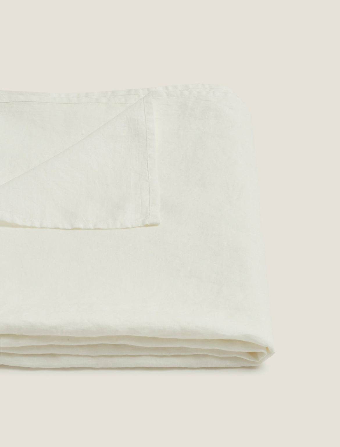 Linen Tablecloth in Rice