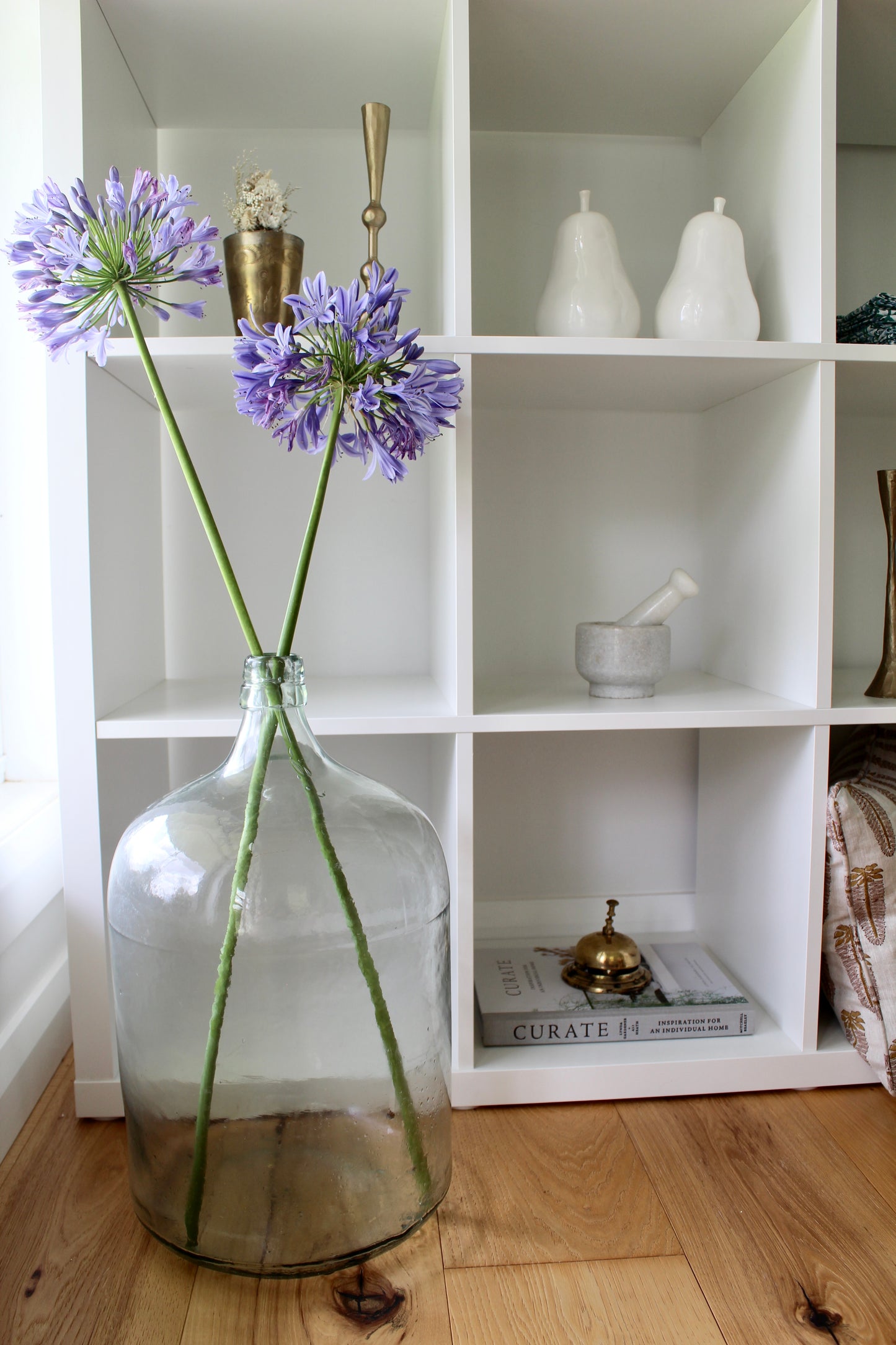 Vintage French Glass Demijohn