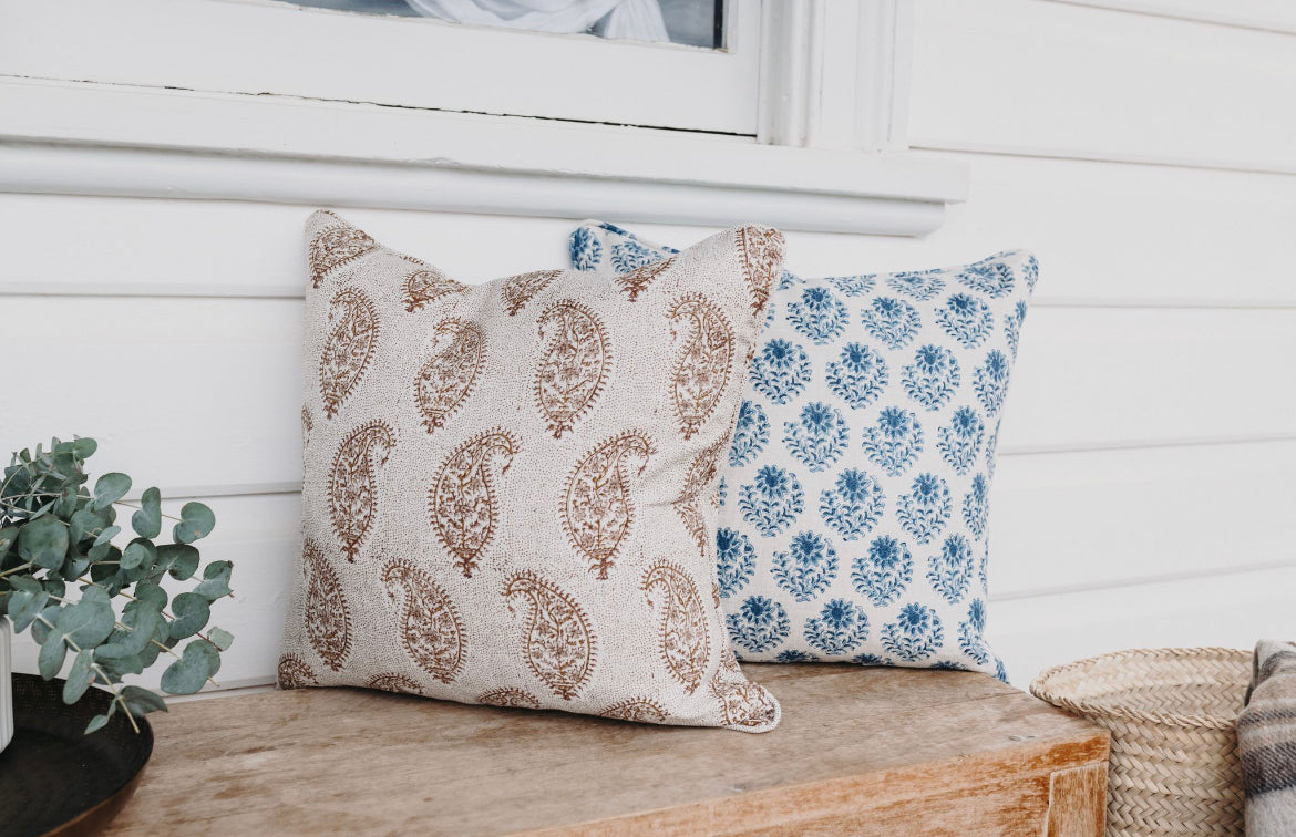 Pondicherry Riviera Linen Cushion