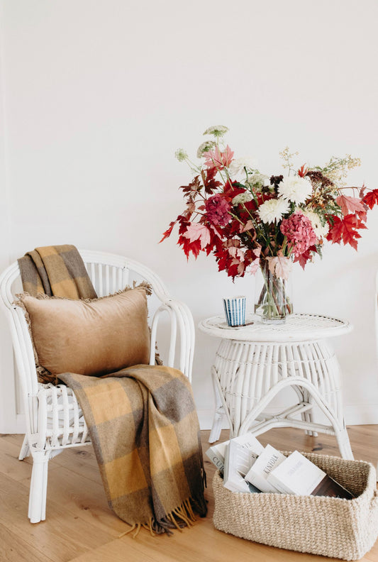 Wattleseed | Recycled Wool Picnic Check Blanket