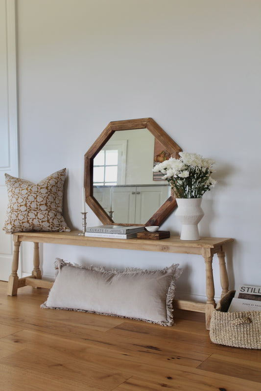 Velvet Bolster Cotton Cushion | Clay