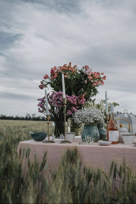 Rosé Linen Tablecloth