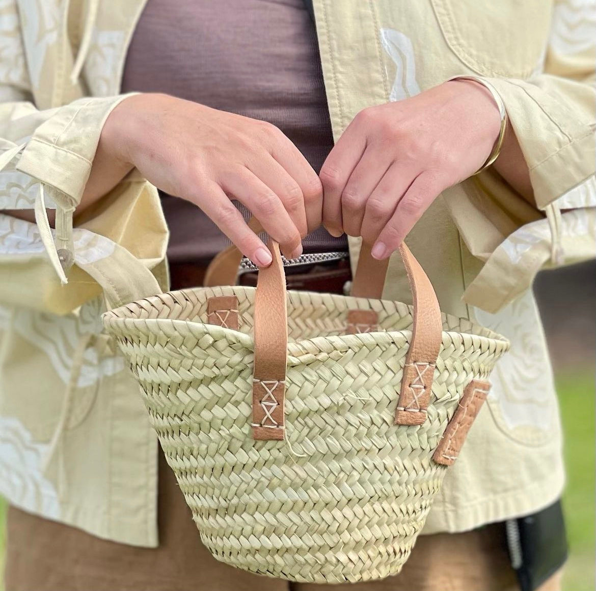 Mini French Market Basket