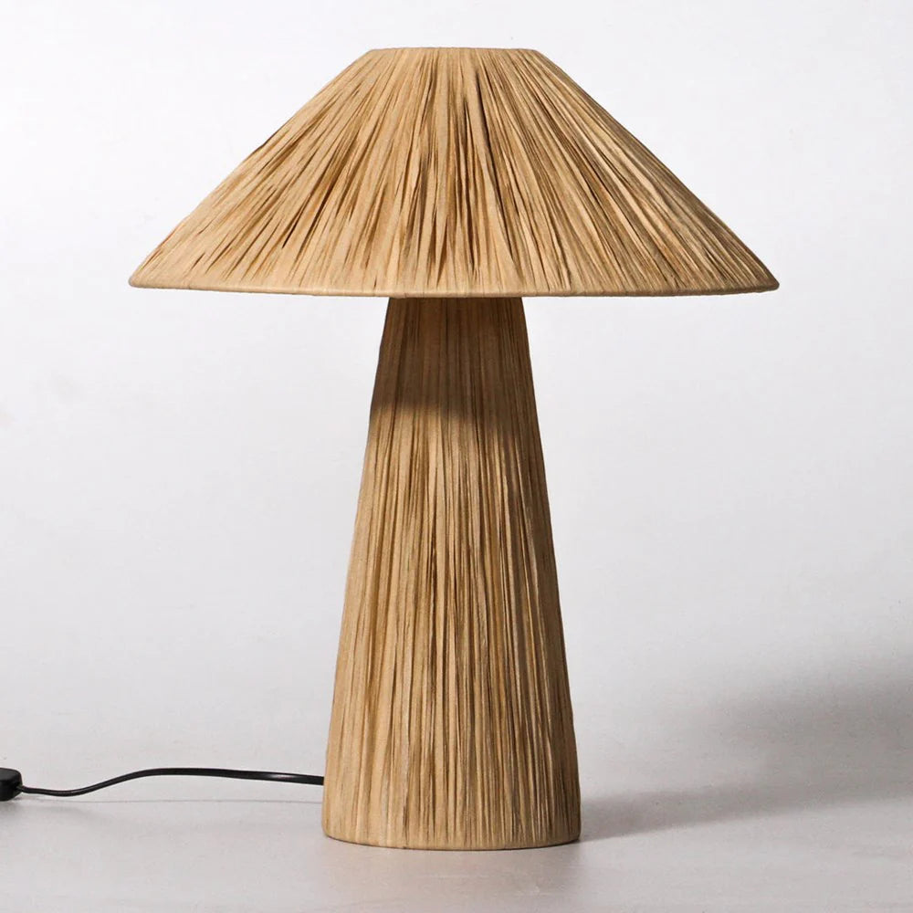 Ourea Raffia Table Lamp | Natural ~ PRE-ORDER