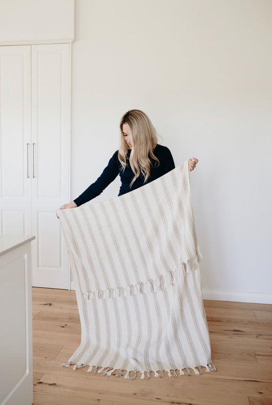 Natural | Linen & Cotton Throw