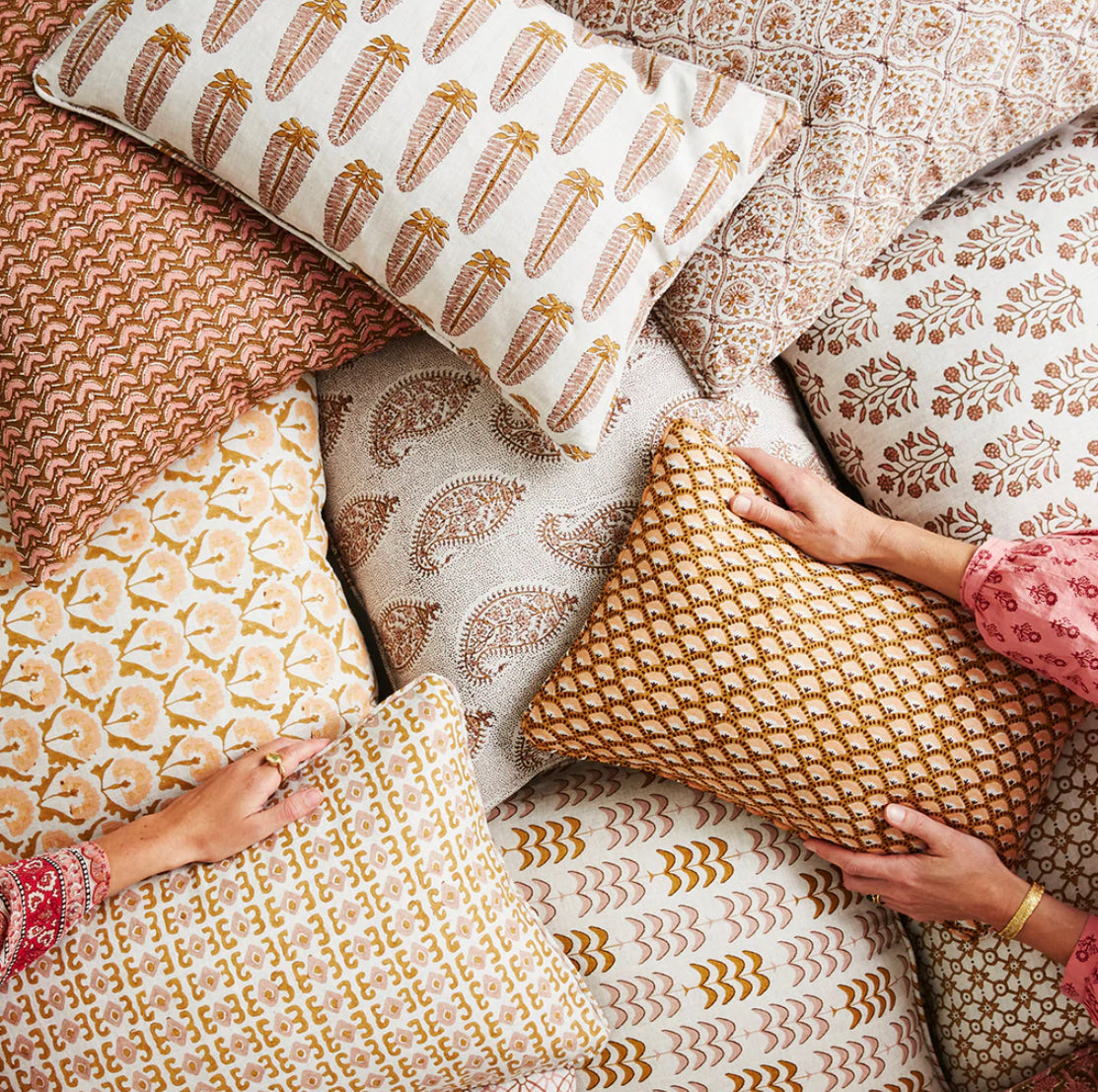 Akola Petal Linen Cushion