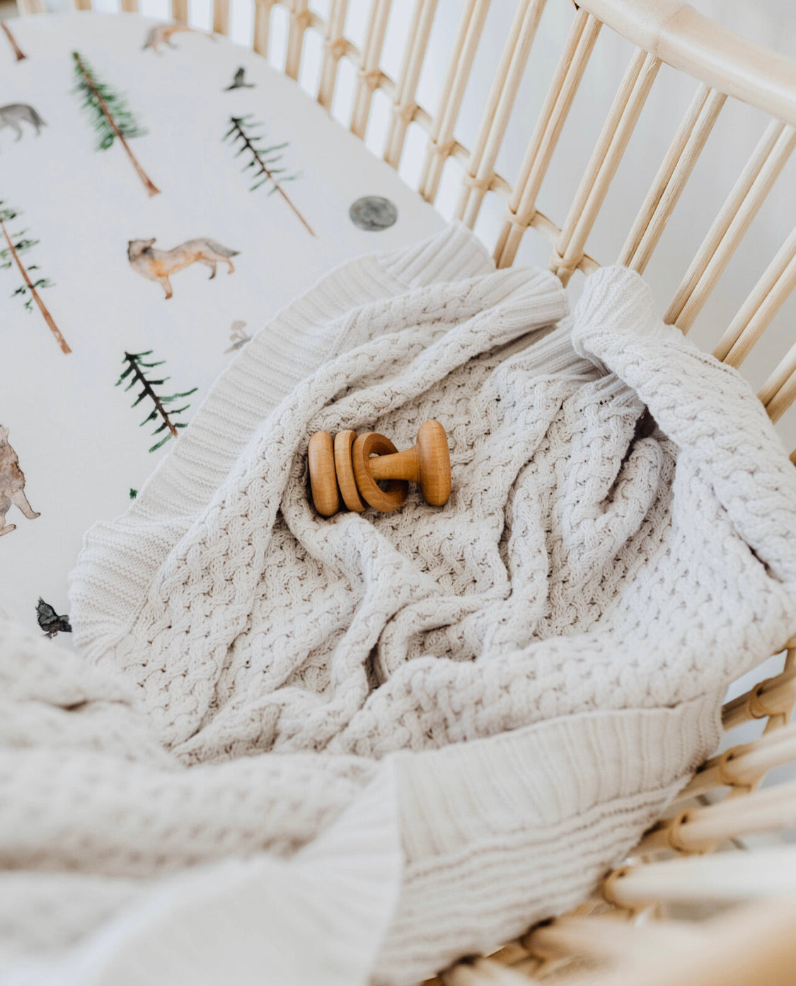 Diamond Knit Baby Blanket