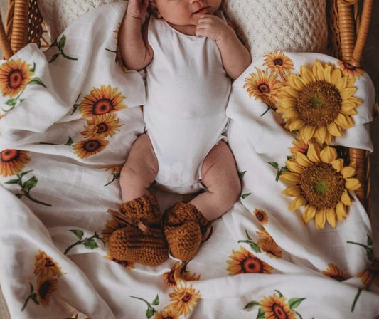 Sunflower | Organic Muslin Wrap