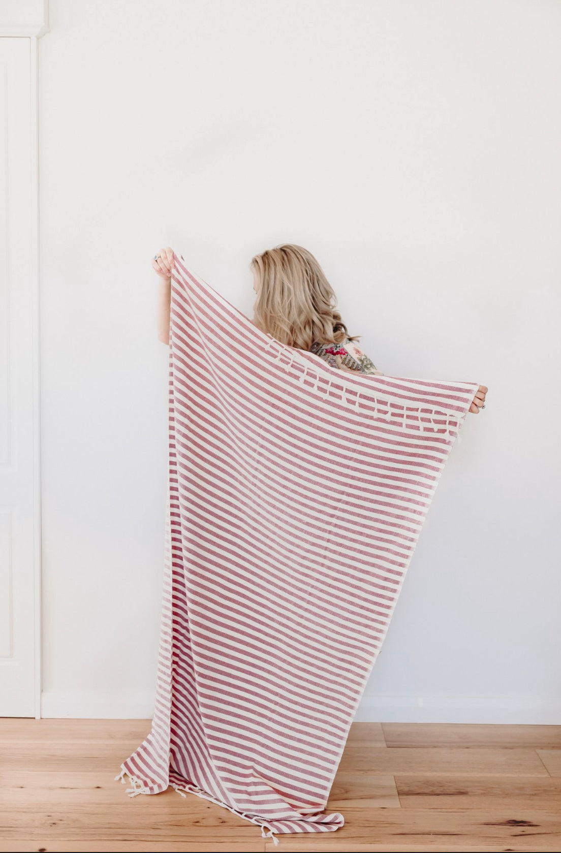 Organic Beach Towel ~ Candy Stripes