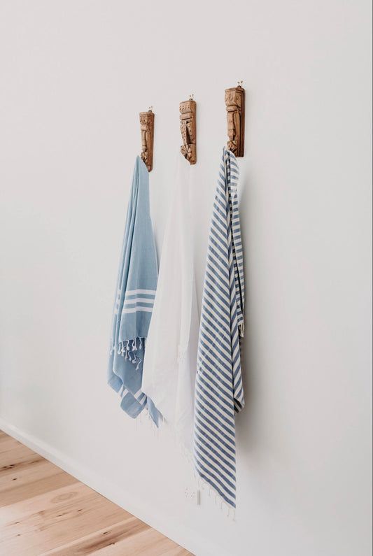 Organic Beach Towel ~ Candy Stripes