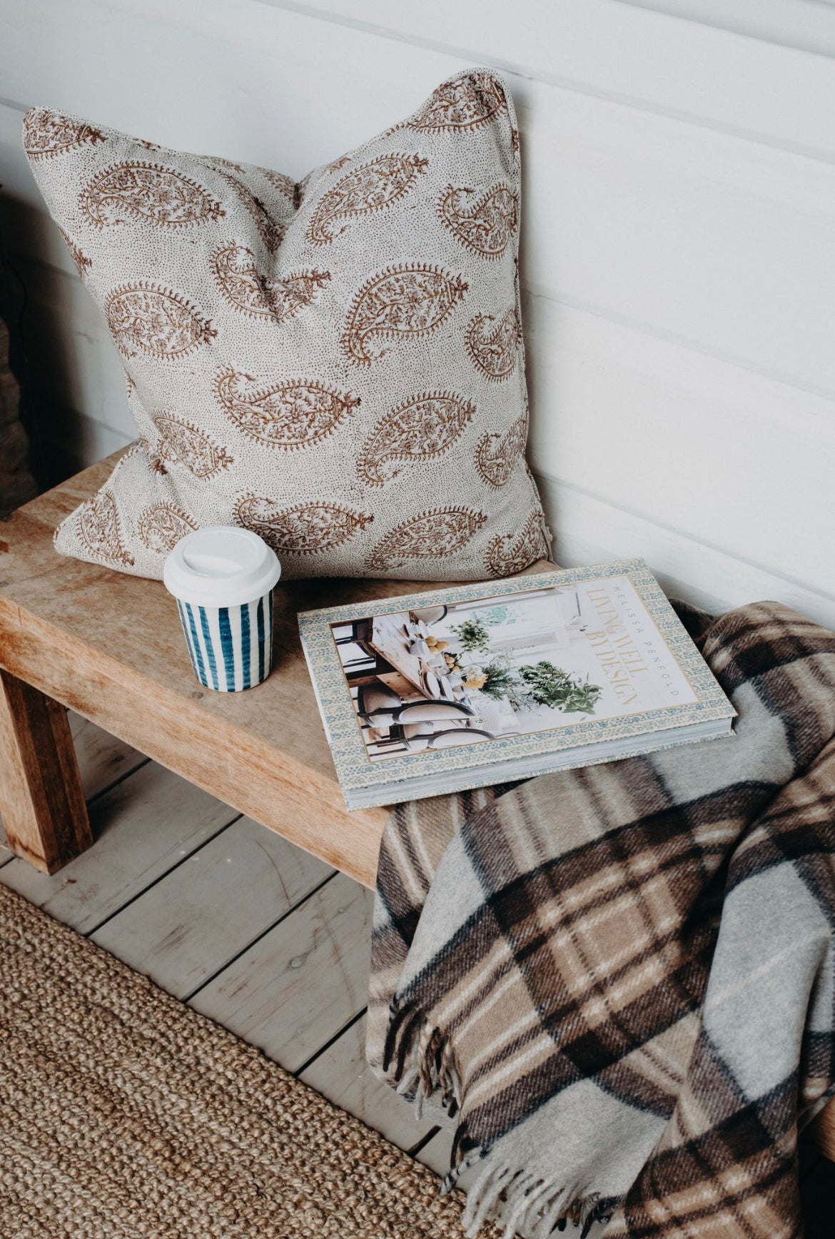 Paisley Petal Linen Cushion