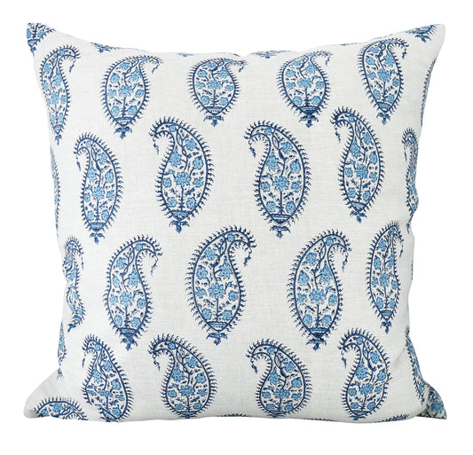 Paisley Riviera Linen Cushion