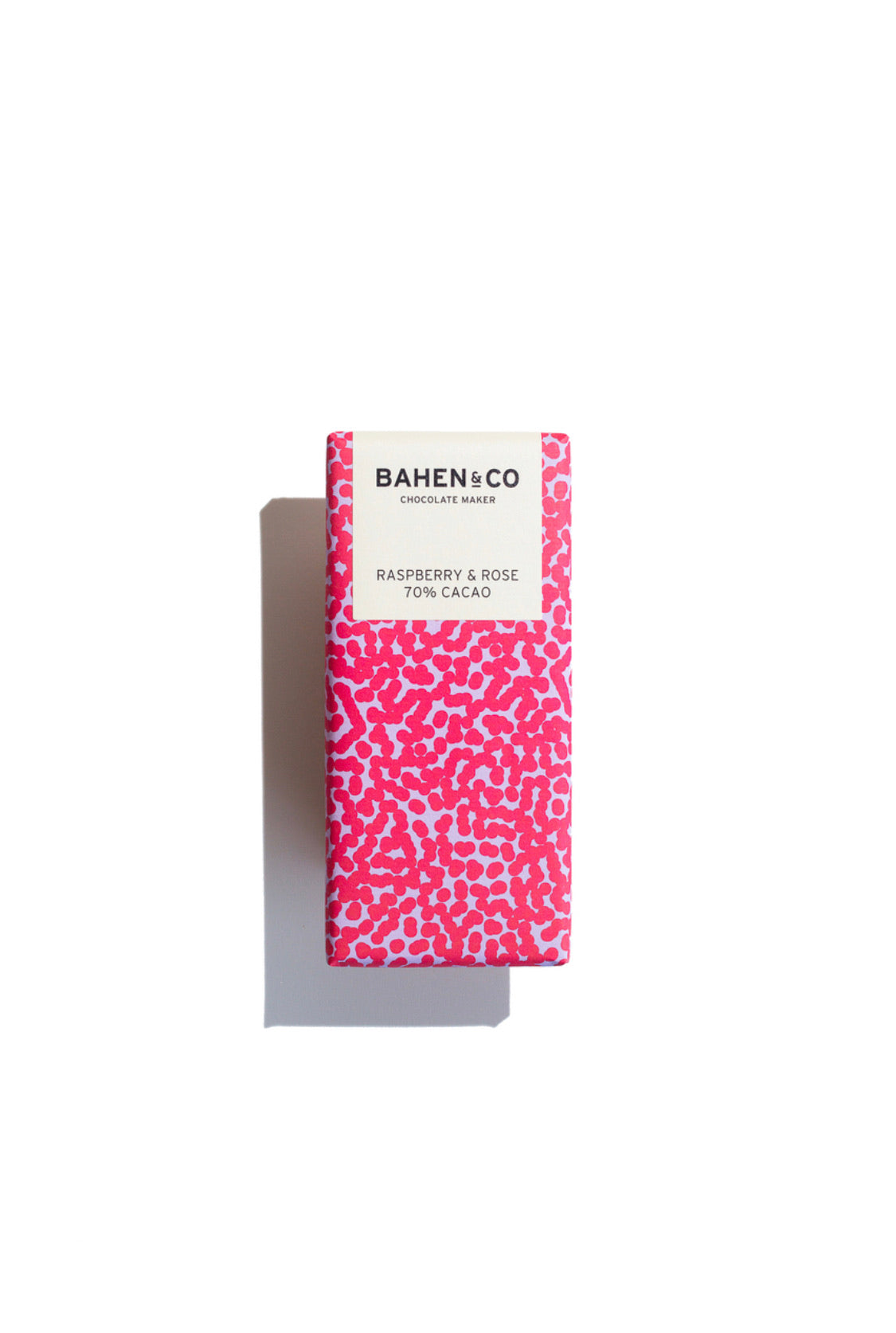 Raspberry & Rose Chocolate Bar ~ Bahen & Co