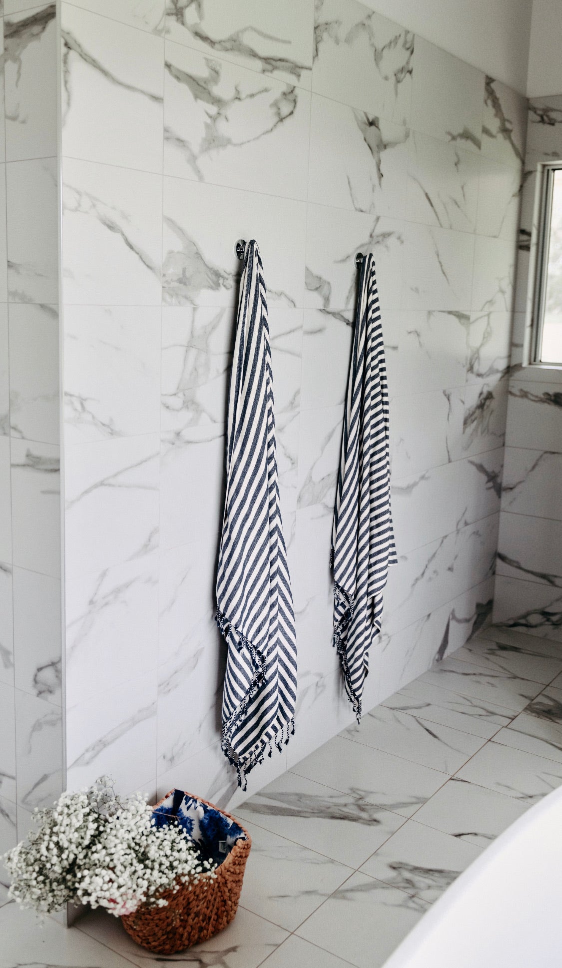 Navy | Hand Loomed Turkish Throw Towel