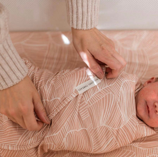 Bamboo Jersey Baby Swaddle - Rose
