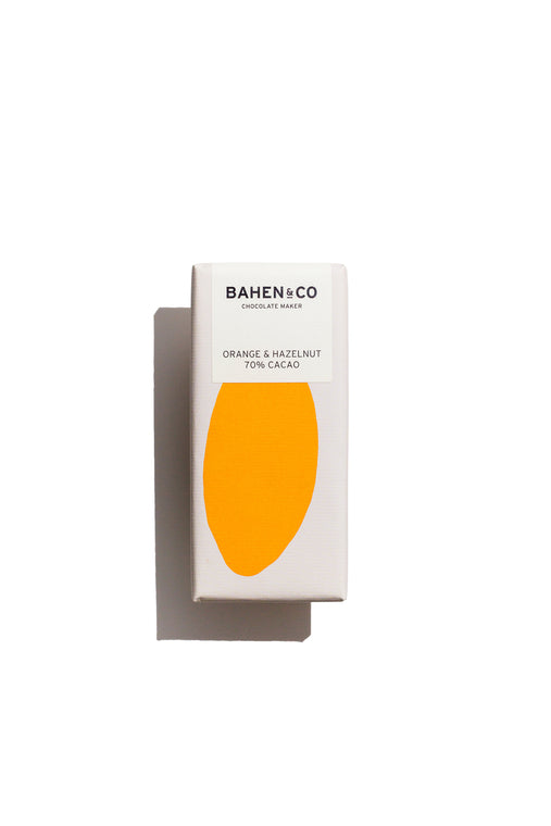 Orange & Hazelnut Chocolate Bar ~ Bahen & Co