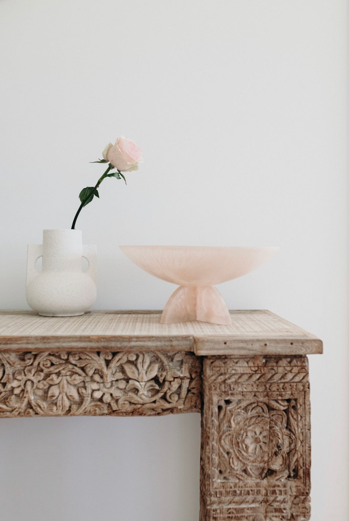 Flow Resin Fruit Bowl | Peach Blush