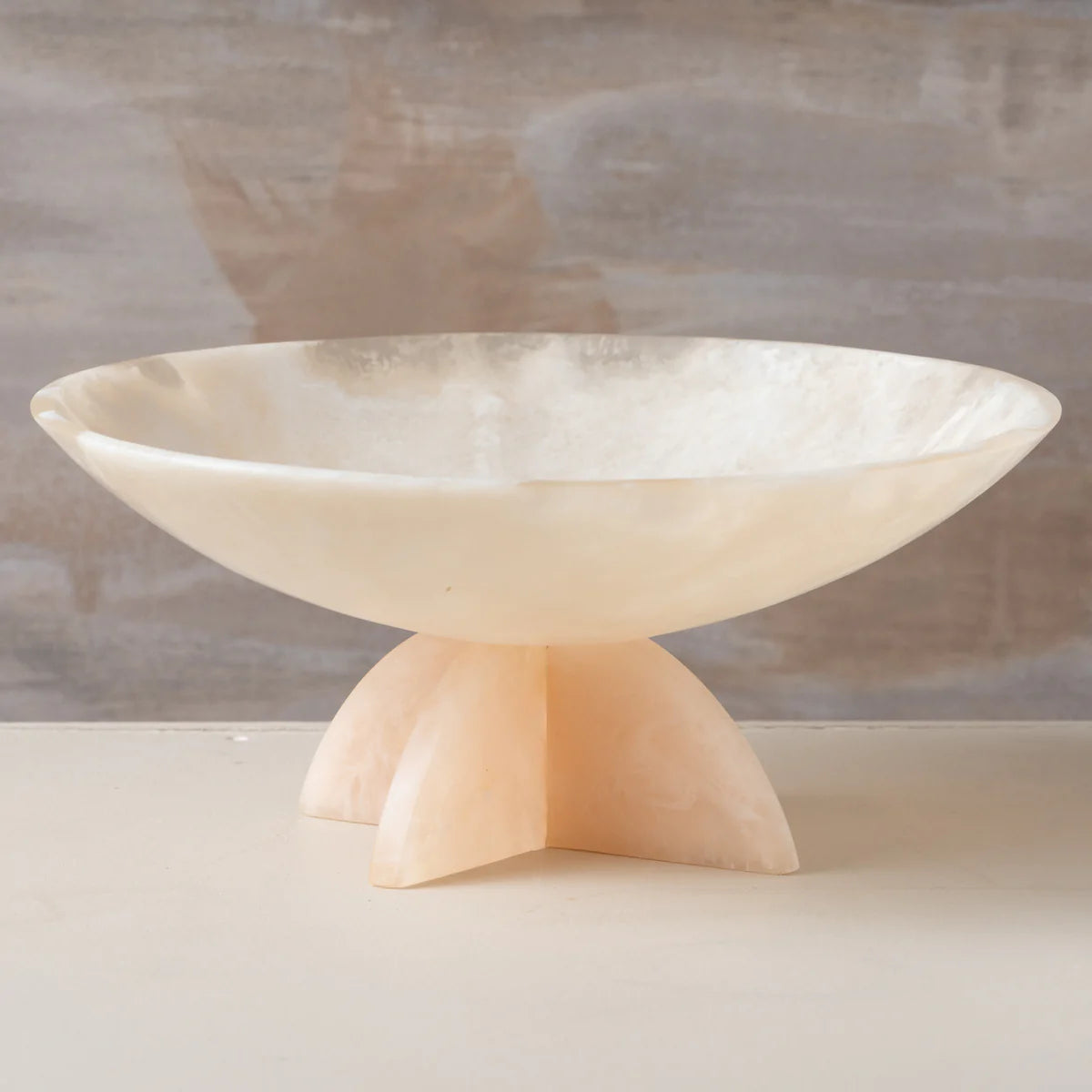 Flow Resin Fruit Bowl | Peach Blush