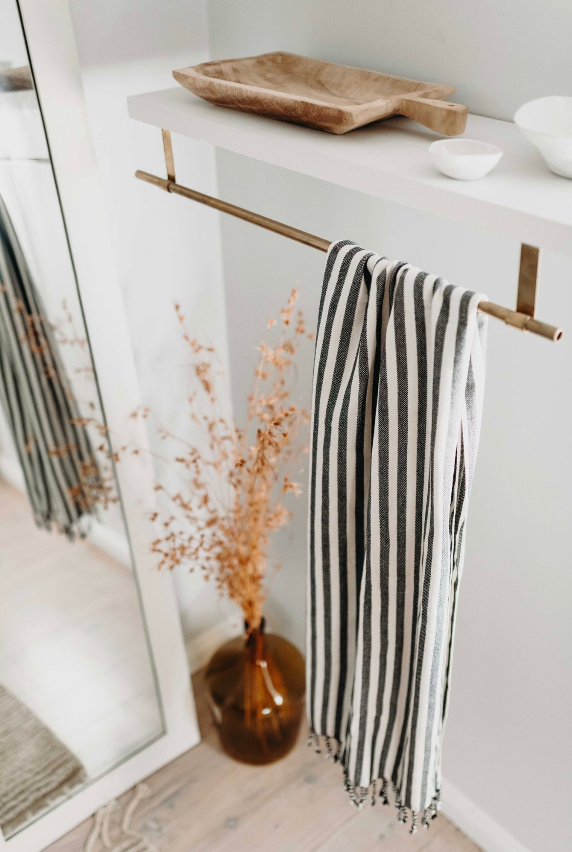 Black | Hand Loomed Turkish Throw Towel