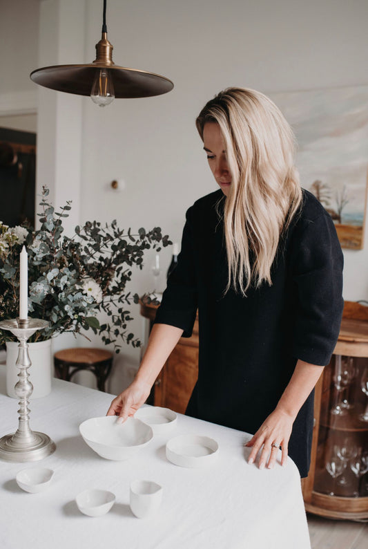 Flax Fruit Bowl | White