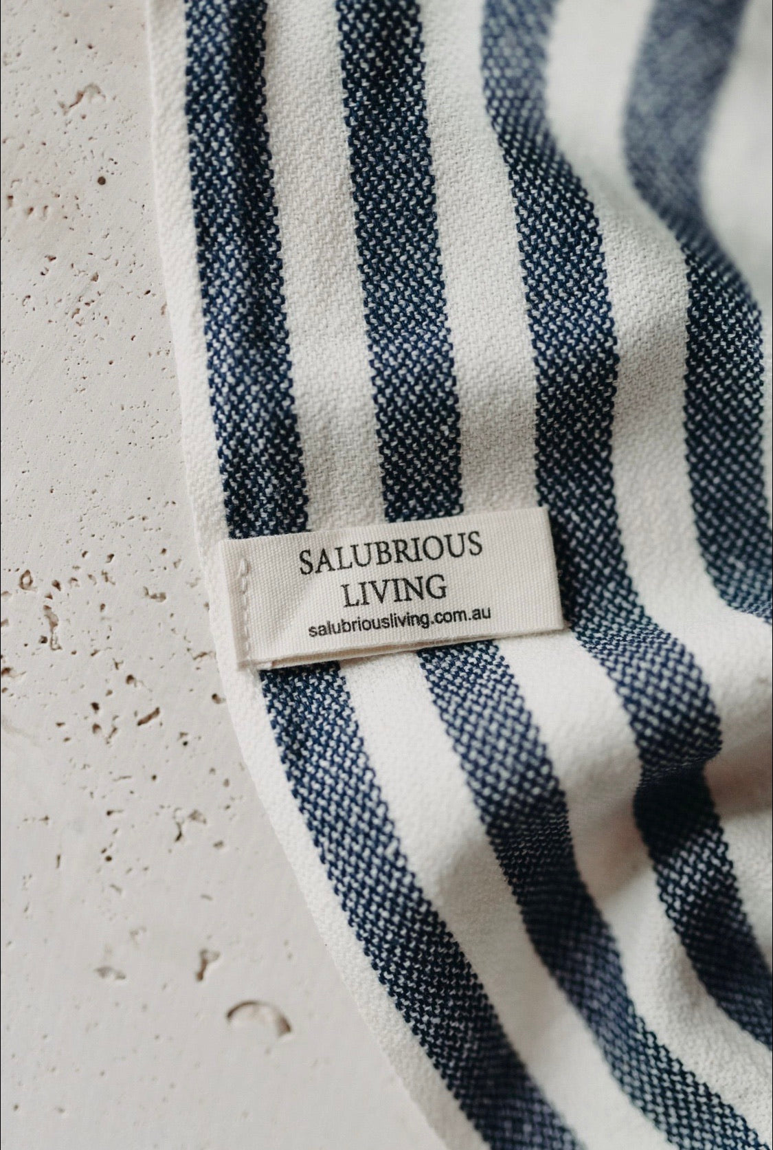 Navy | Hand Loomed Turkish Throw Towel