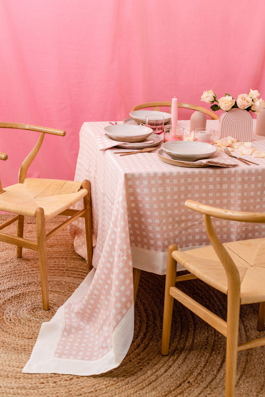 Napkin - Gingham Tulle Pink | Set of four