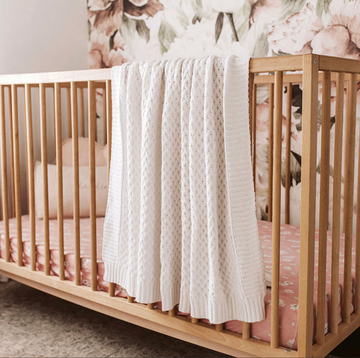 Diamond Knit Baby Blanket