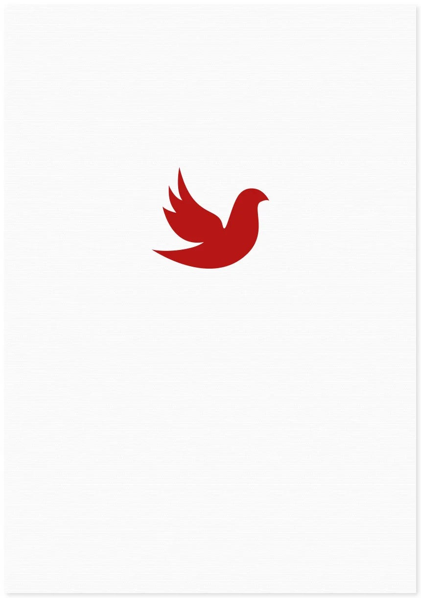 Peace Dove Letterpress Card