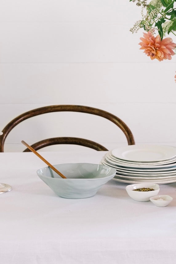 Flax Fruit Bowl | Duck Egg