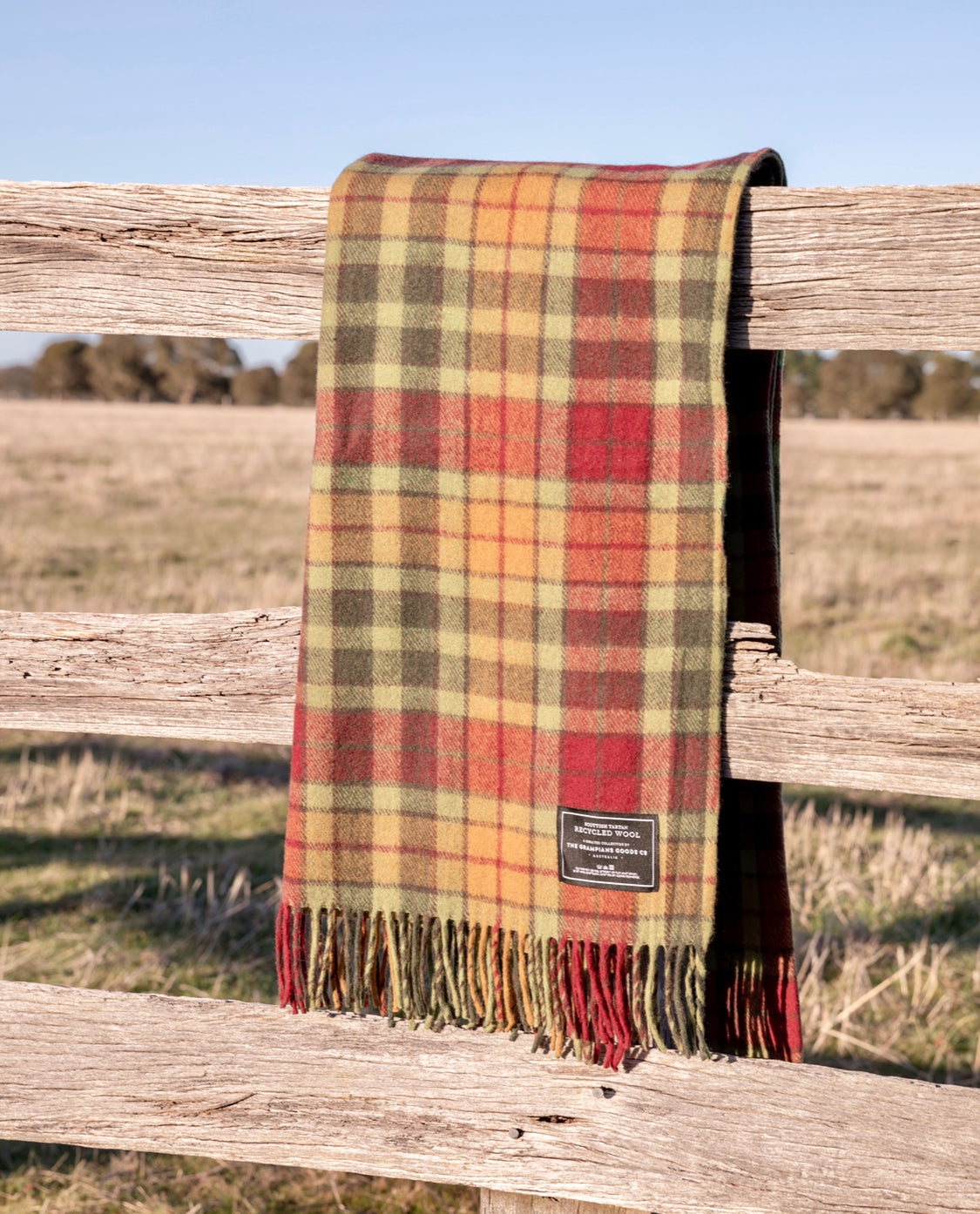 Maple Moss | Recycled Wool Scottish Tartan Blanket