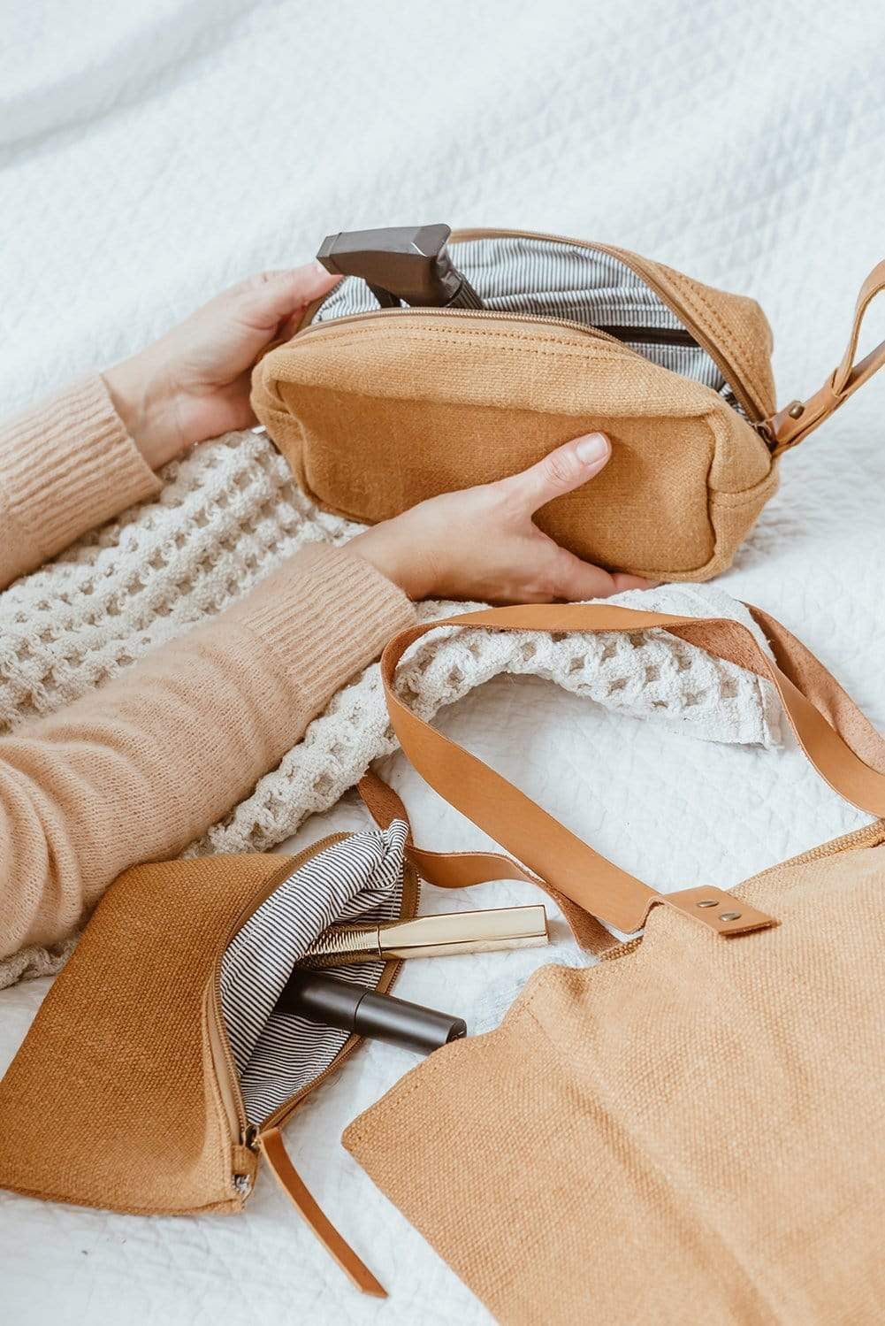 Toiletry Bag - Camel