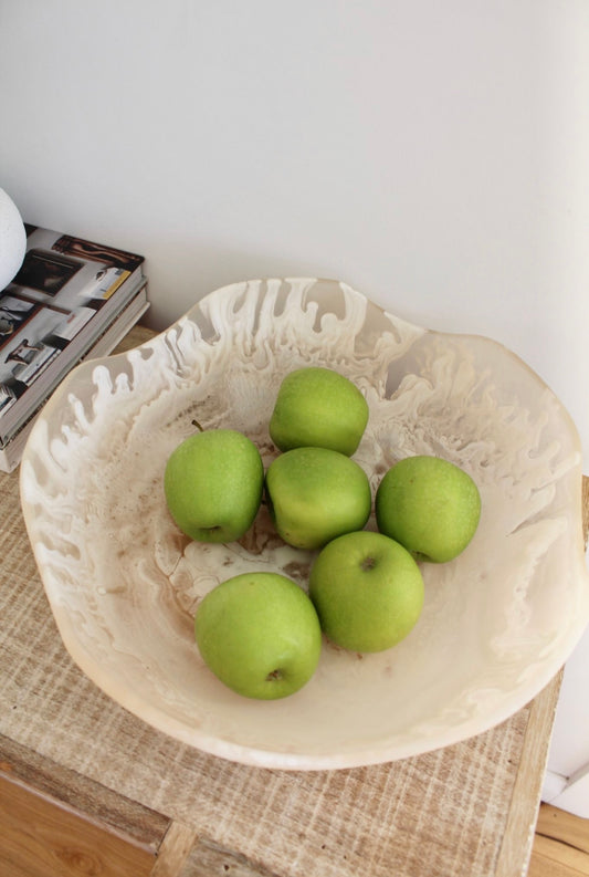 Flow Resin Salad Bowl ~ Large