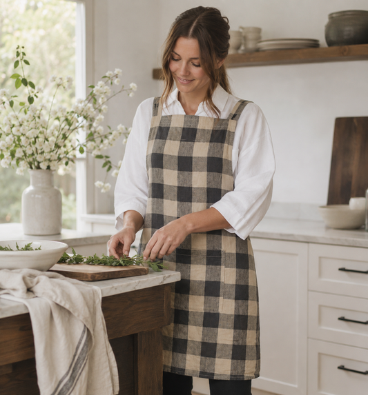 Linen Apron  ~ Carlotta & Gee